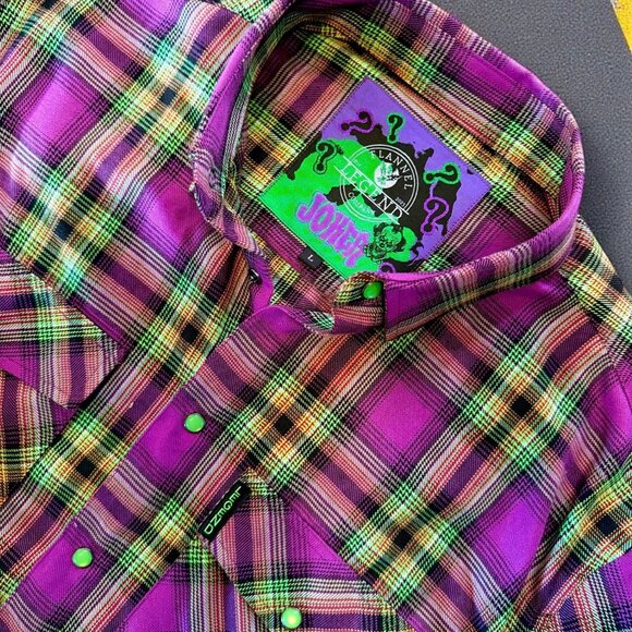 Legend Flannel CO. THE JOKER Limited Edition Flannel Shirt -Men’s SMALL-SOLD OUT - Picture 2 of 12